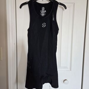 Virus Black Sleeveless Athletic Suit